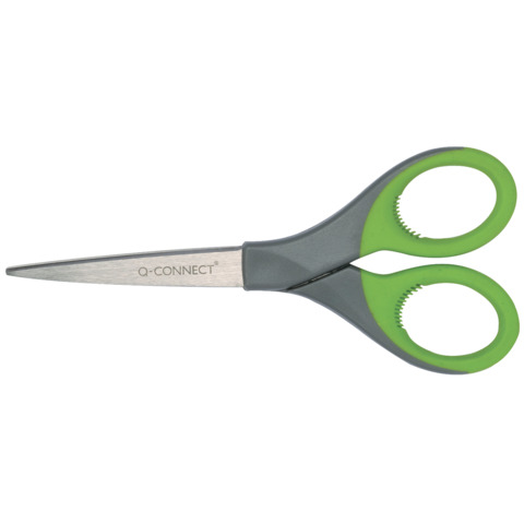 Škare uredske 17cm ELITE zeleno/sive Q-CONNECT