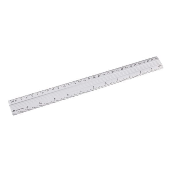 Ravnalo aluminijsko 30cm Srebrno D.RECT