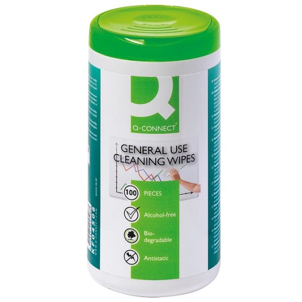 Maramice za čišćenje uredske opreme 100 maramica (nije za monitore) Q-CONNECT