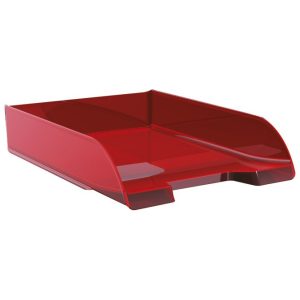 Ladica za spise FORoffice prozirno crvena