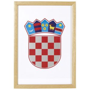 Grb RH 35x50cm uokvir drvo Art