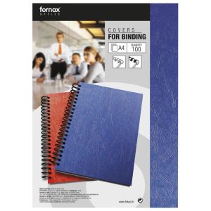Korice za spiralni uvez 250g karton A4 pk100 Fornax plave