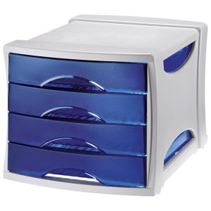 Kutija s 4 ladice Intego Esselte 284530 sivo-prozirno dimljena