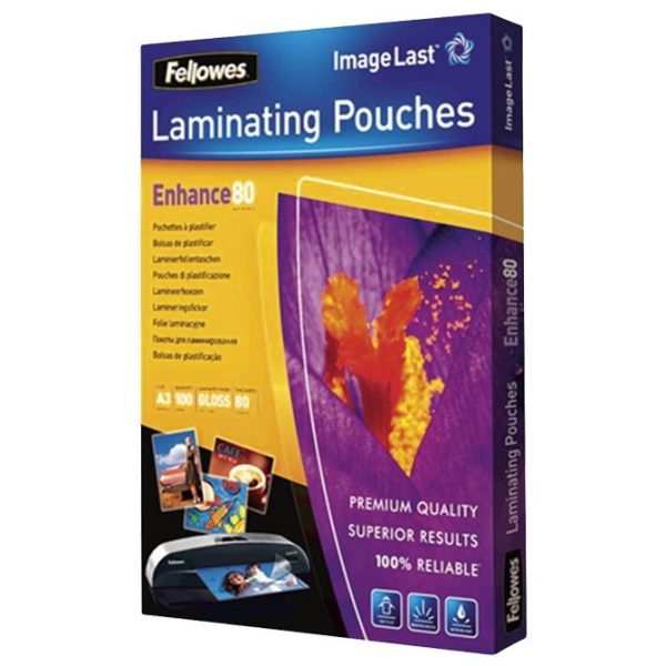 Folija za plastificiranje 80my A3 sjajna pk100 Fellowes 5306207