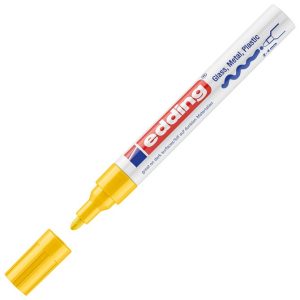 Marker permanentni lakirajući 2-4mm Edding 750 žuti