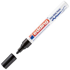 Marker permanentni lakirajući 2-4mm Edding 750 crni