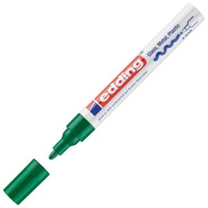 Marker permanentni lakirajući 2-4mm Edding 750 zeleni