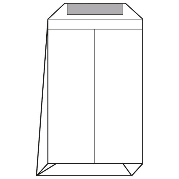 Kuverte - vrećice B4-BB 250x353mm strip križno dno pakiranje od 250 Lipa Mill 12241