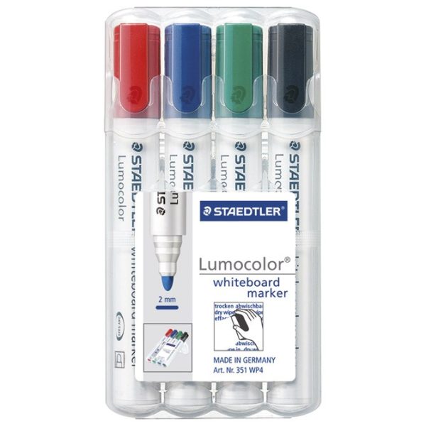 Marker za bijelu ploču 2mm pk4 Lumocolor Staedtler 351 WP4
