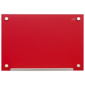 Ploča magnetna 90x60cm staklena Nobo 1903843 crvena