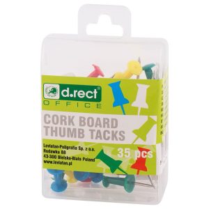 Čavlići za pluto ploču, mix boja 35 komada u kutiji D.RECT