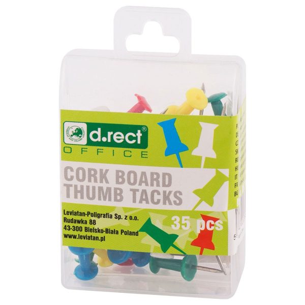 Čavlići za pluto ploču, mix boja 35 komada u kutiji D.RECT