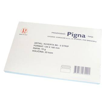 Kuverte 12x18 B6-5 strip plava 80gr. set od 25 komada