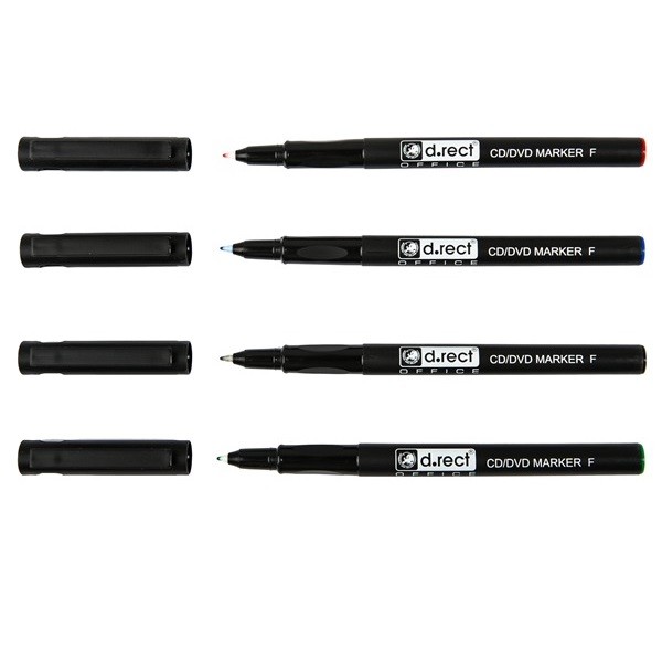 Marker D.RECT OHP 0,7mm "F" crni
