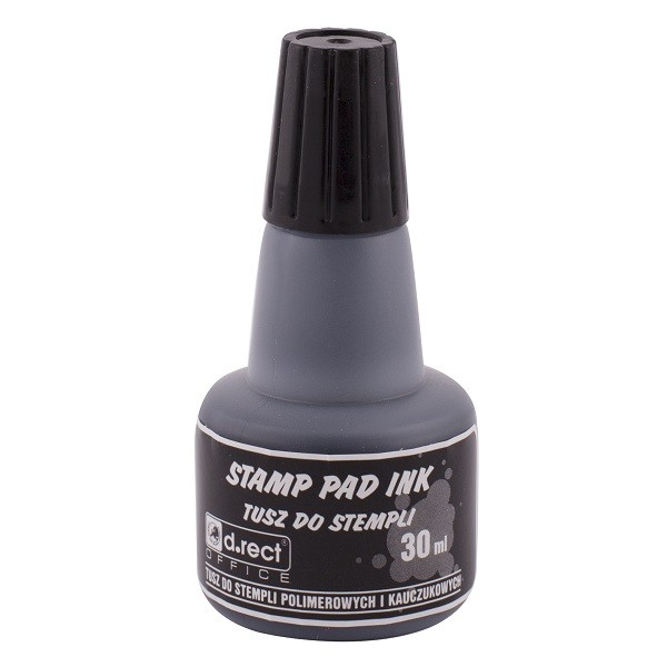 Boja za gumeni žig D.RECT 30ml CRNA