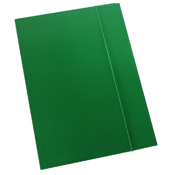 FASCIKL klapa s gumicom karton plastificirani A4 OPTIMA zeleni