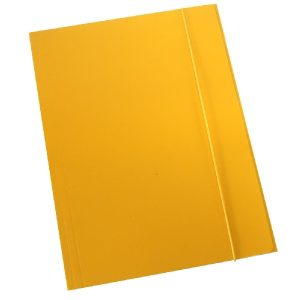 FASCIKL klapa s gumicom karton plastificirani A4 OPTIMA žuti