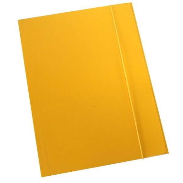 FASCIKL klapa s gumicom karton plastificirani A4 OPTIMA žuti