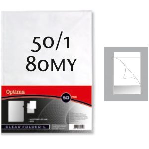 FASCIKL "L" 80my mat pakiranje 50/1 OPTIMA 
