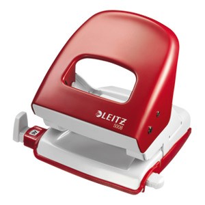 Bušilica 2 rupe do 30 listova Leitz 5008 crvena