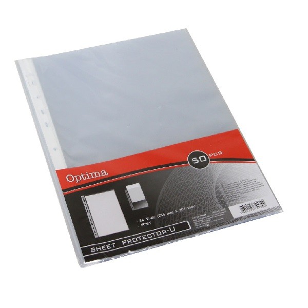 Fascikl uložni A4 60my sjajni pakiranje 50/1 OPTIMA