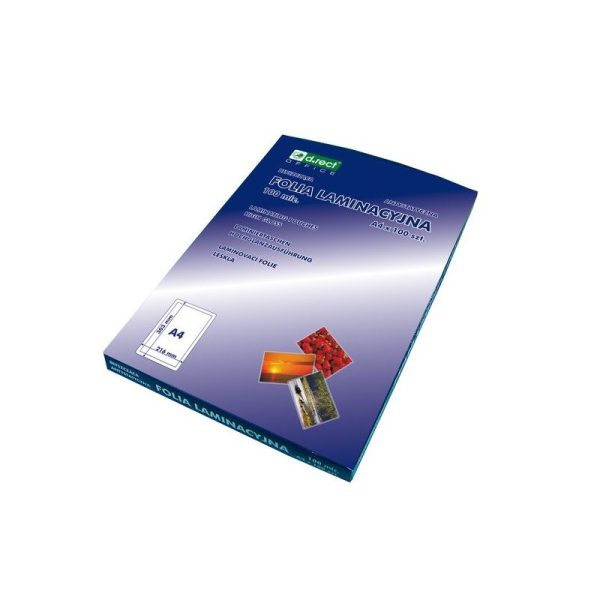 Folija za plastificiranje A4 216*303mm 80my pk100 D.RECT