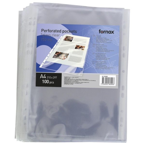 Fascikl uložni A4 150my pp sjajni pakiranje 100/1 FORNAX