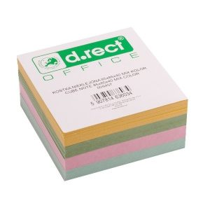 Papir za kocku 85*85*40mm mix boje; D.RECT