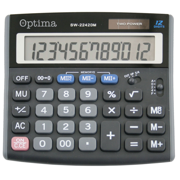 Kalkulator OPTIMA SW-2242DM 12mjesta 25251 bls P30/60