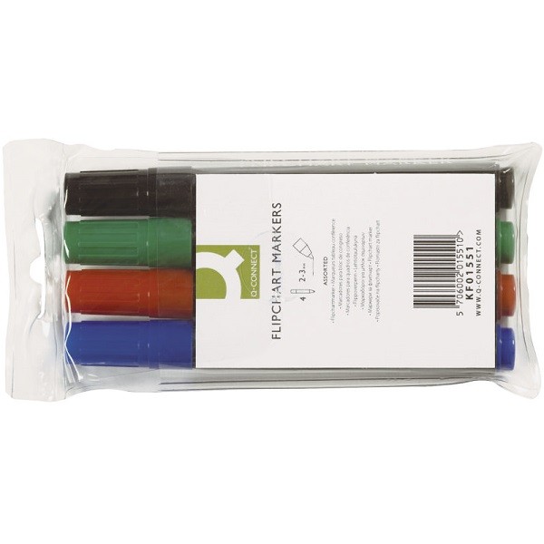 Marker Q-CONNECT flipchart 4boje