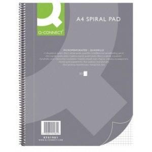 Blok kolegij A4 karo 80L; 70g; spirala; Q-CONNECT