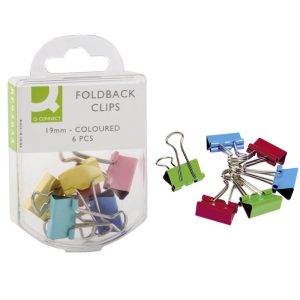 KVAČICE za papir 19mm sortno pakiranje 6/1 Q-Connect