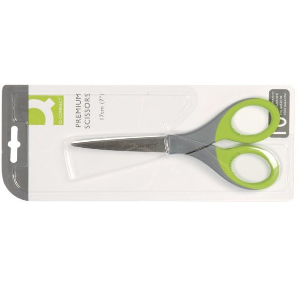 Škare ured. 17cm Q-CONNECT ELITE zelen/sive Q-CONNECT