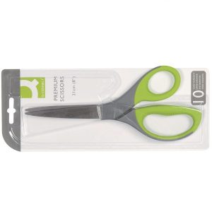 Škare ured. 21cm Q-CONNECT ELITE zelen/sive Q-CONNECT