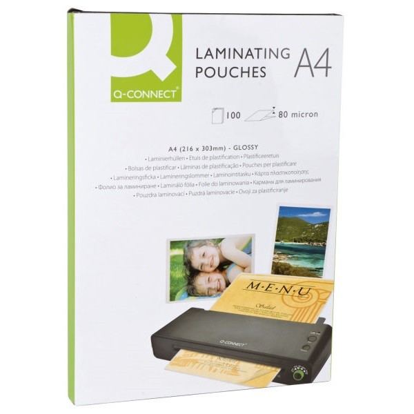 FOLIJA ZA plastificiranje A4 80my pk100 Q-CONNECT KF04114