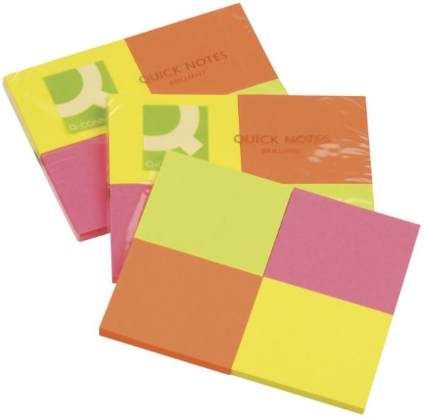 Blok samoljepljivi 38x51mm 4x50list. Q-CONNECT KF10510