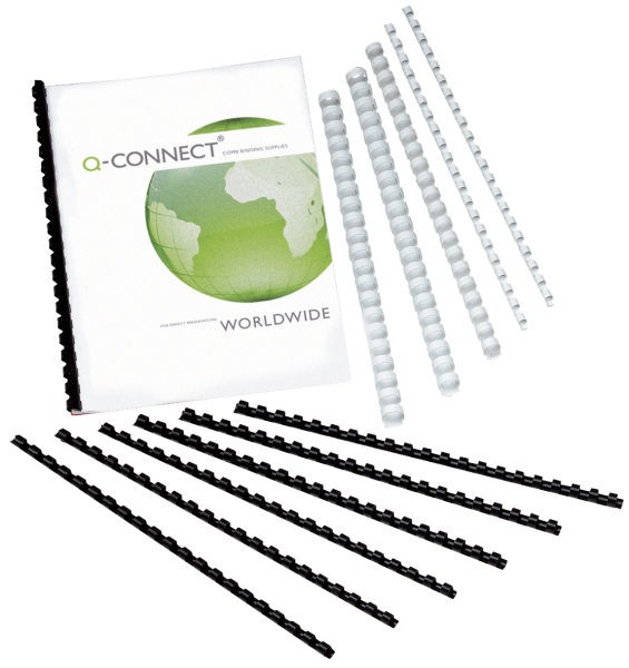 SPIRALA plastična fi-12mm pk100 crna Q-CONNECT