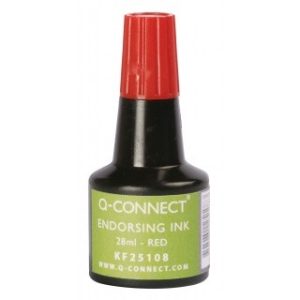 Boja za žig Q-CONNECT 28ml crvena Q-CONNECT KF25108