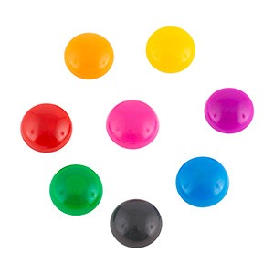 Magneti fi20mm, mix boje, blister pakiranje od 8 komada D.RECT