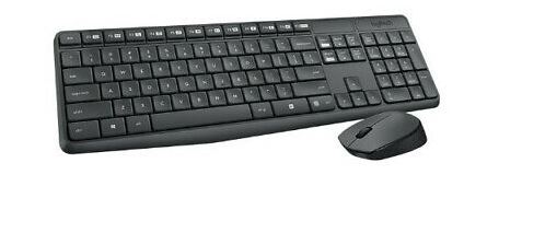 Tipkovnica bežična i miš Logitech MK235 tamnosivi