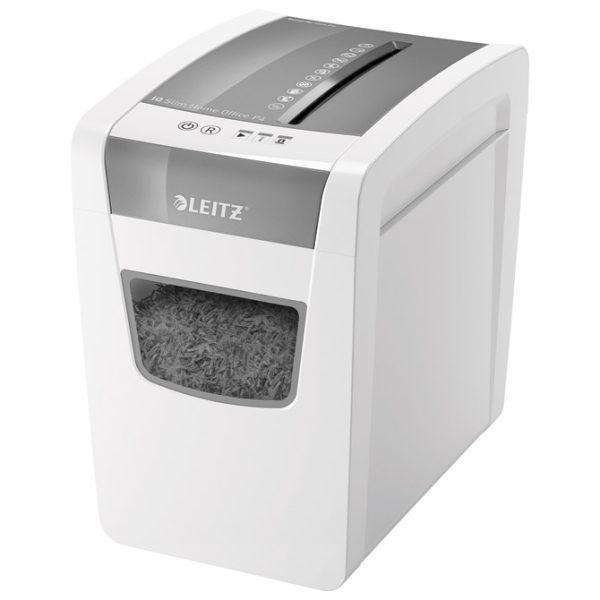 Uništavač dokumentacije 10 listova CrossCut IQ Slim Leitz 80010000 bijelo/sivi