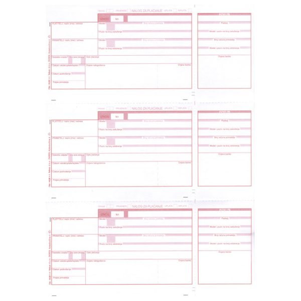 Obrazac HUB 3A Laser(s priznanicom) set od 900