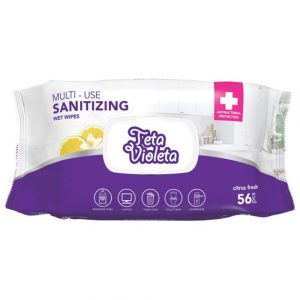 Maramice vlažne antibakterijske za čišćenje Limun 56 komada VIOLETA