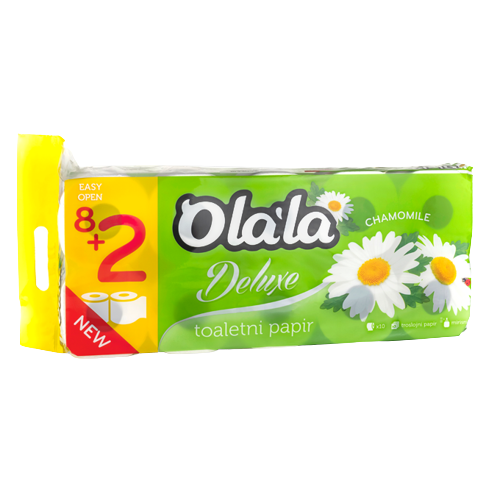Toaletni papir u roli 3slojni 10/1 Ola'la Kamilica Deluxe