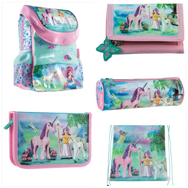 Torba školska anatomska set 5/1 PlayMobil Fairies Unicorn 502020093