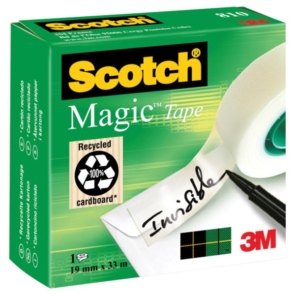 Traka ljepljiva selotejp nevidljiv 19mm/33m Scotch Magic-810 3M.