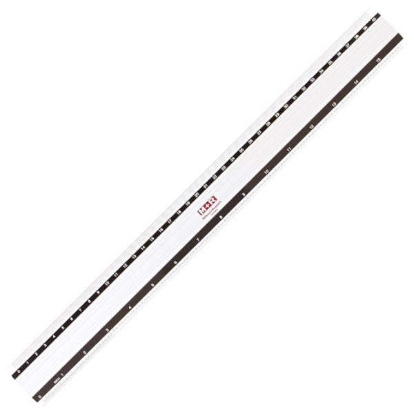 Ravnalo aluminijsko 30cm (12inča) 1830 Mobius blister