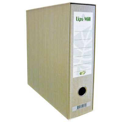 REGISTRATOR A4 ŠIROKI U KUTIJI EKO LIPA MILL 4379 (18641) NATUR