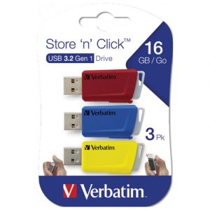 MEMORIJA USB 3X16GB 3.0 STORE&APOS;N&APOS;CLICK VERBATIM 49306 Sortno boje Blister