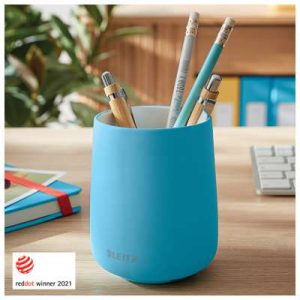 Čaša Za Olovke Keramička Okrugla Fi-8,5xH10,8cm Cosy Leitz 53290061 Plava